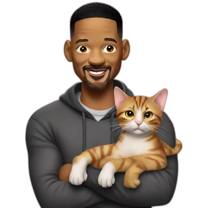 will smith with cat emoji