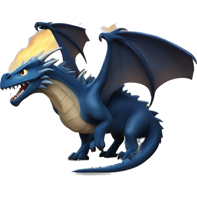 Dragón Furia nocturna de la película como entrenar a tu dragón  emoji