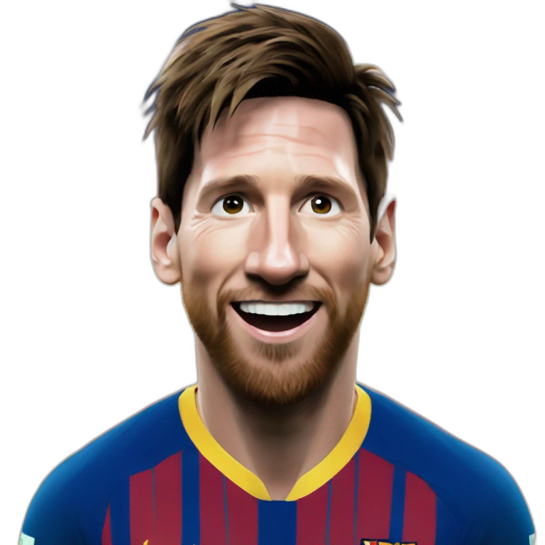 Messi qui fait sa célébration emoji