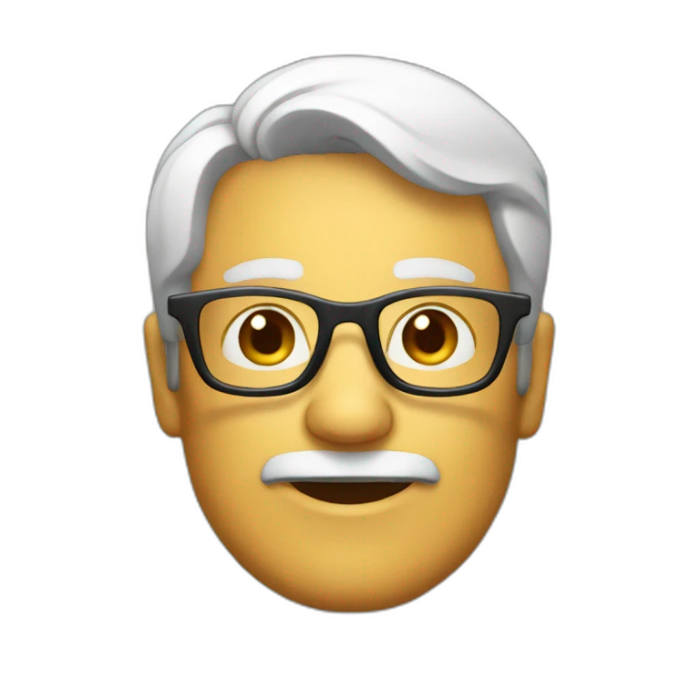 developer over 40 years with glasses emoji