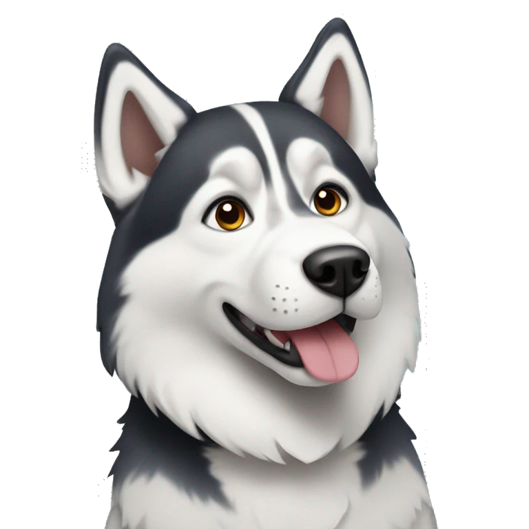 Husky dog emoji