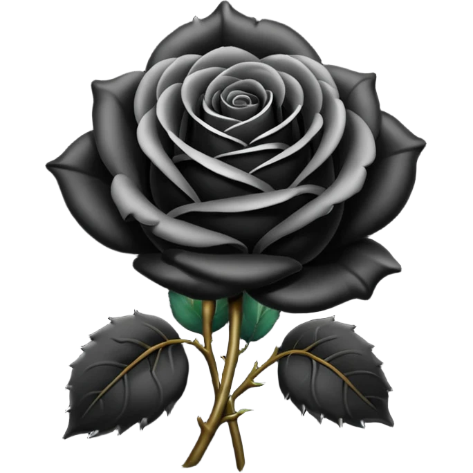 Rosa negra emoji