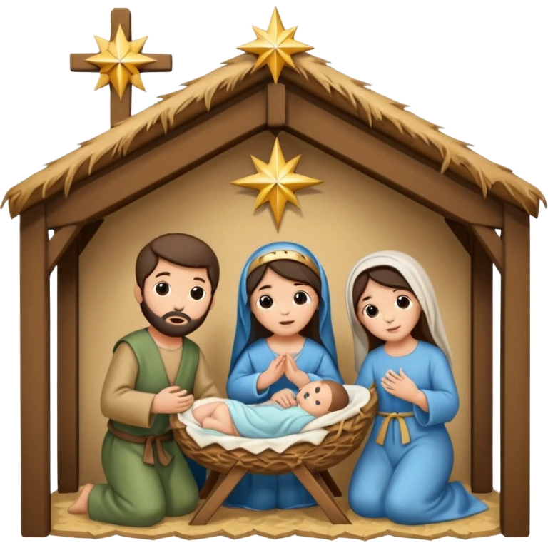 Pessebre Nadal nen jesús emoji