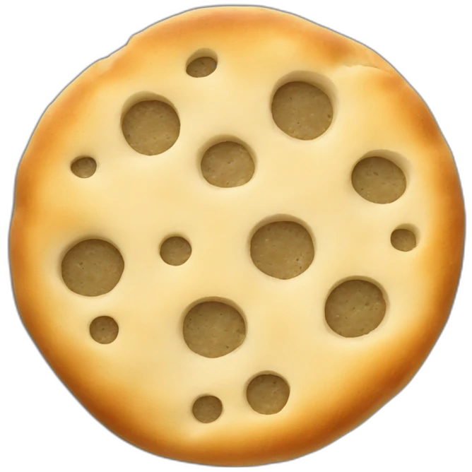 round focaccia emoji