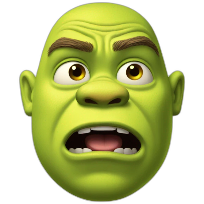 shrek shocked emoji