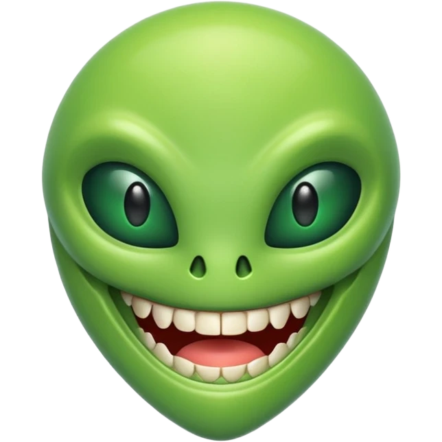 Alien smile ! emoji