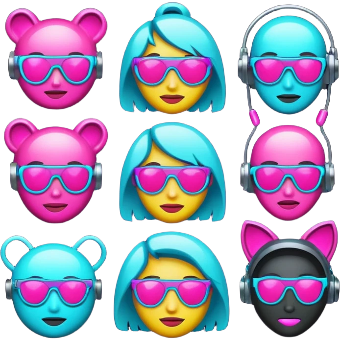 devops cyberpunk vaporwave hacker themed emoji pack emoji