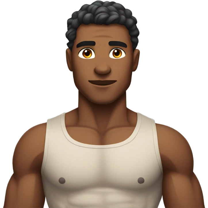 Shirtless man emoji