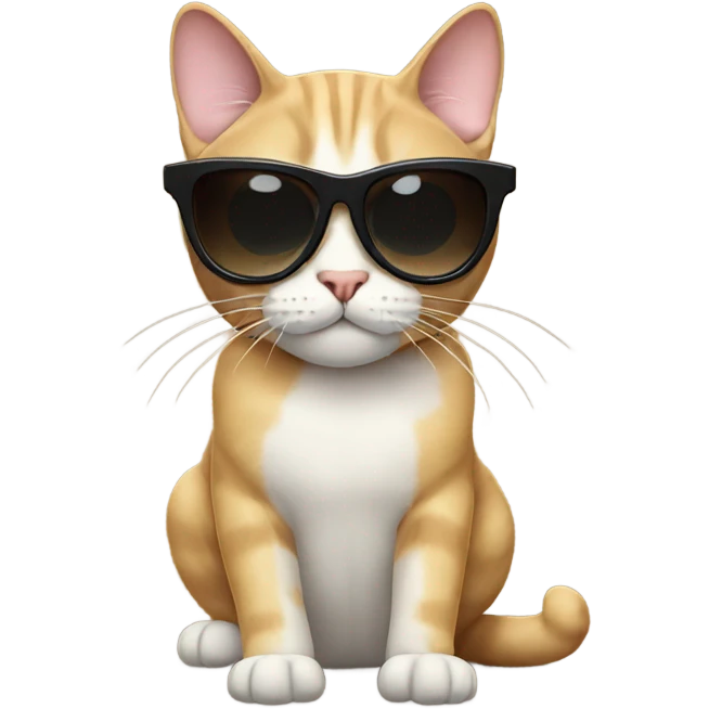 Cat with shades emoji