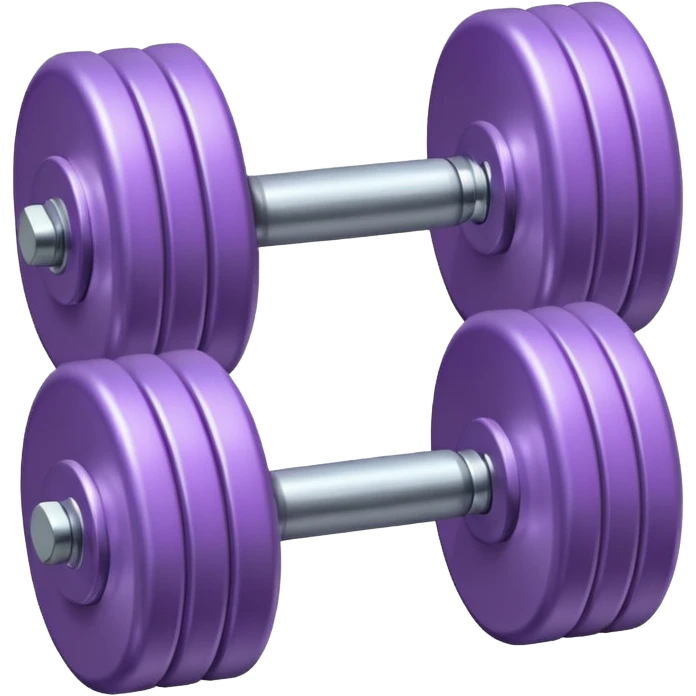 lilac dumbbell emoji