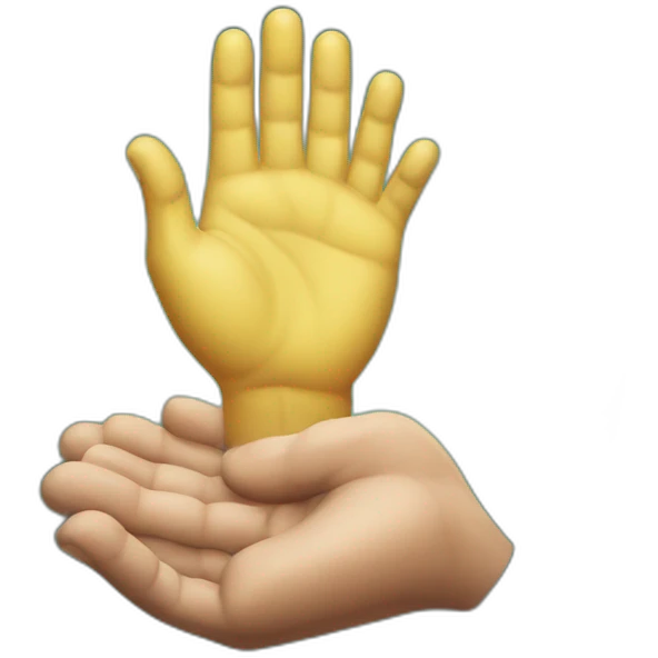 God and Adam's Hand emoji