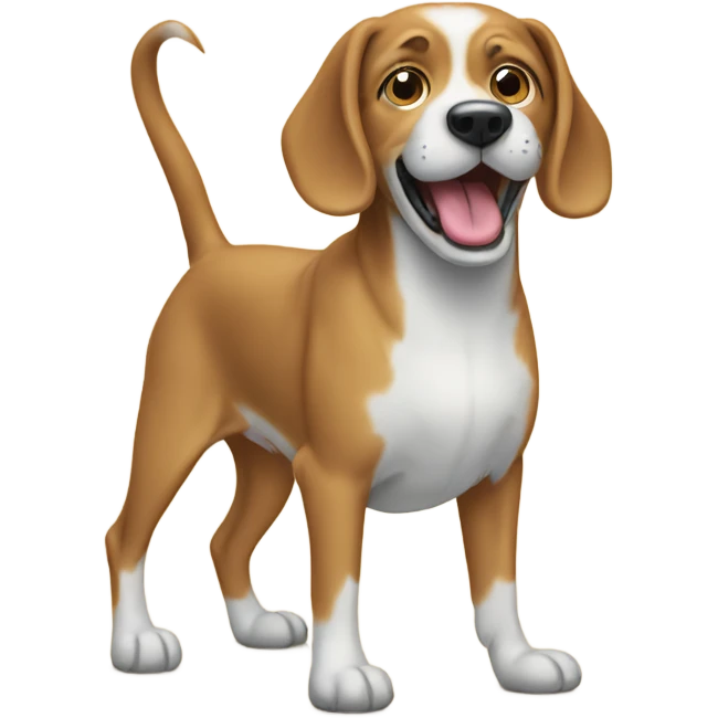 Three legged dog emoji