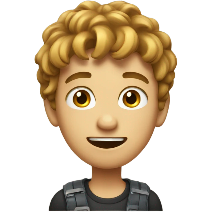 A funny boy emoji
