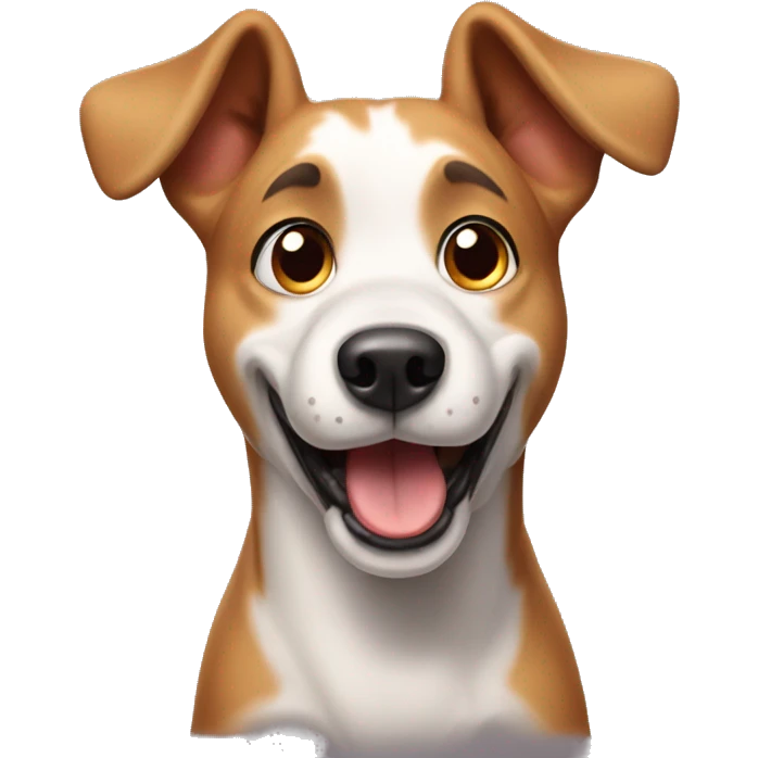 surprised dog emoji