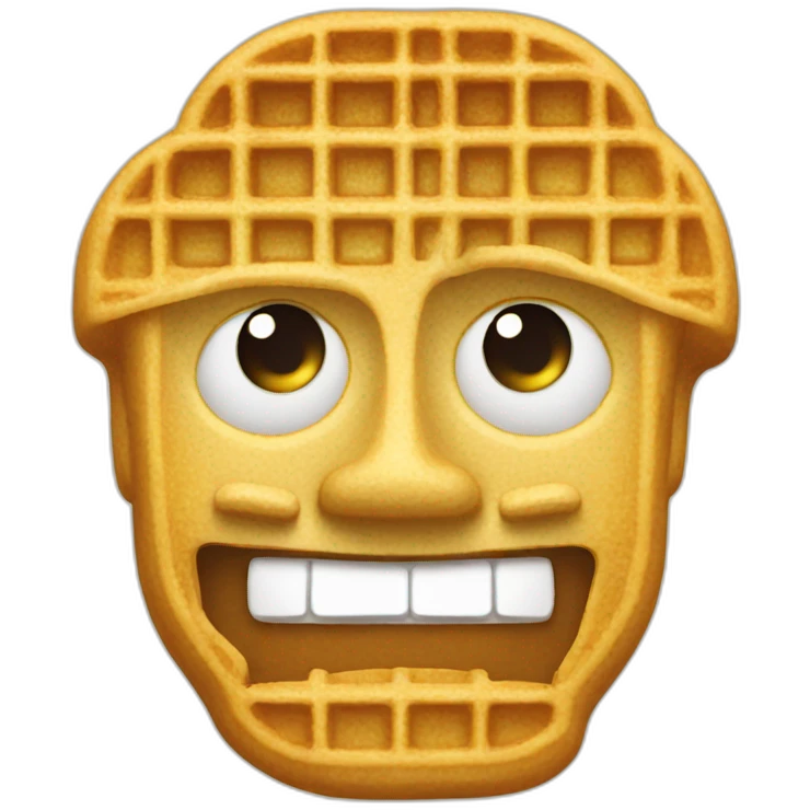 man made out of waffles emoji