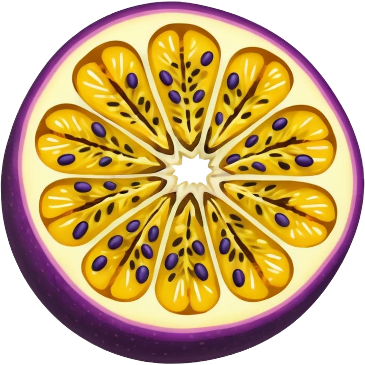 passion fruit sliced emoji