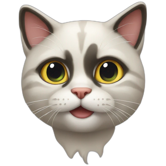 Crazy cat emoji