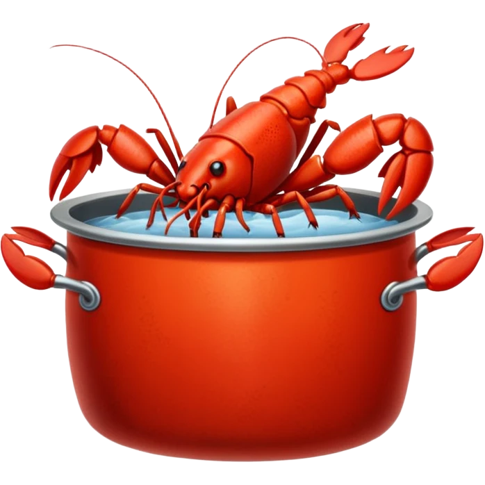 crayfish in a pot emoji