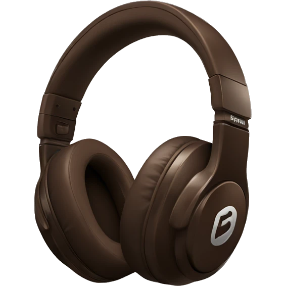 Dark Brown Beats Studio pro headphones emoji