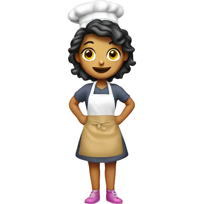 Baking girl apron funny emoji