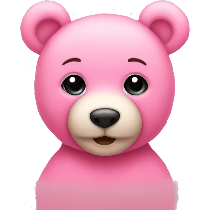pink teddy bear emoji