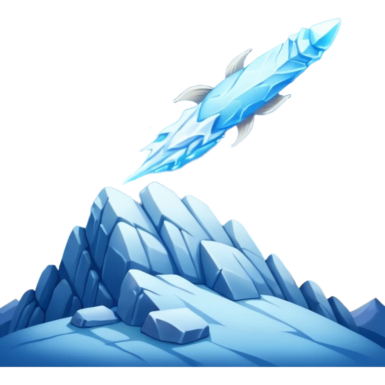Comet – Icy rock with glowing blue-white tail emoji
