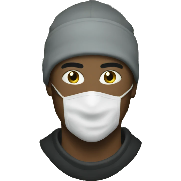 man with ski mask money  emoji