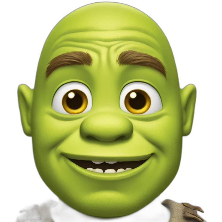 shrek parying emoji
