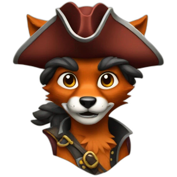 Foxy the pirate emoji