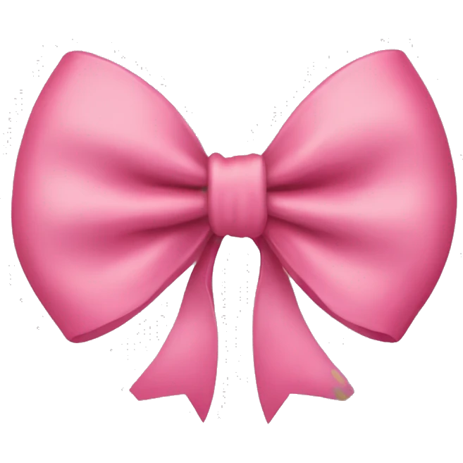 Cherry pink bow  emoji