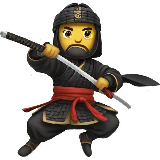 Flying samurai emoji