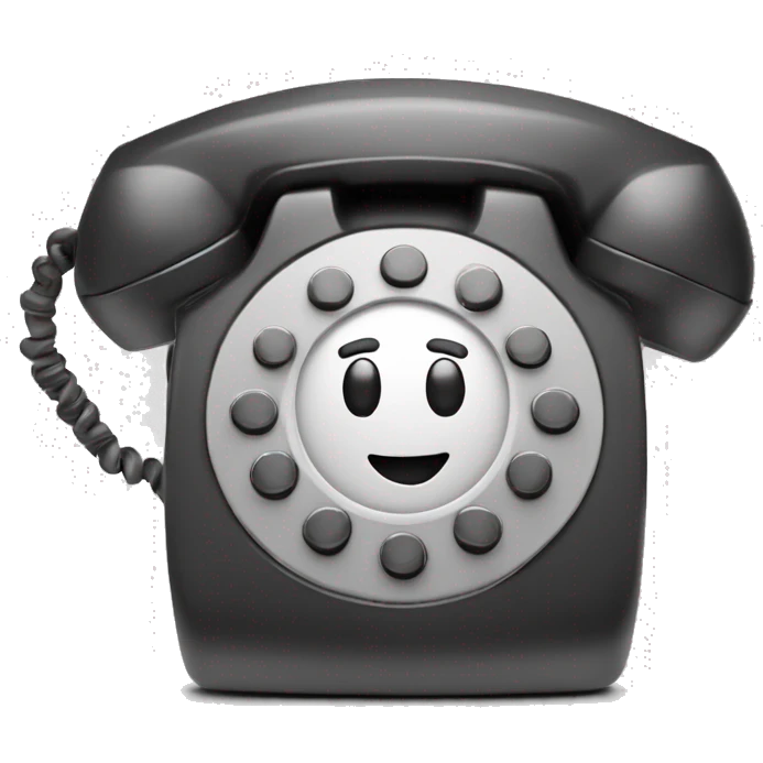 quero um emoji com um telefone branco dentro de um circulo vrde com cntorno vere emoji