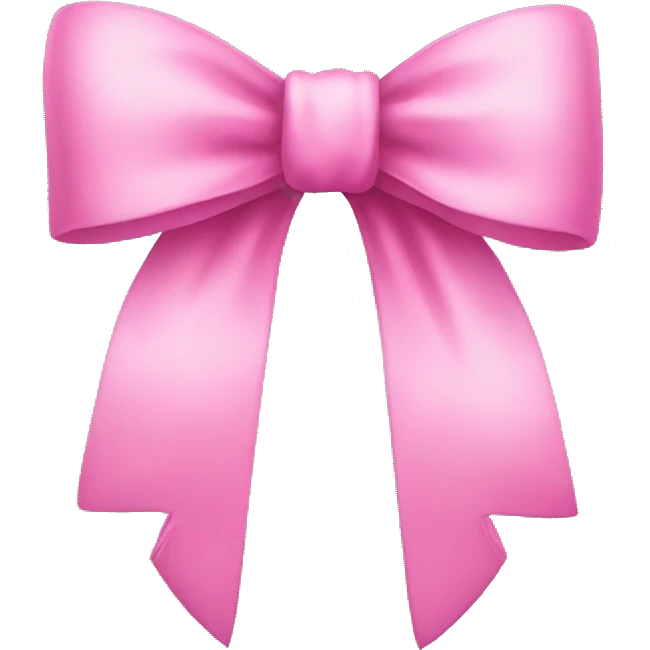 pink bow emoji
