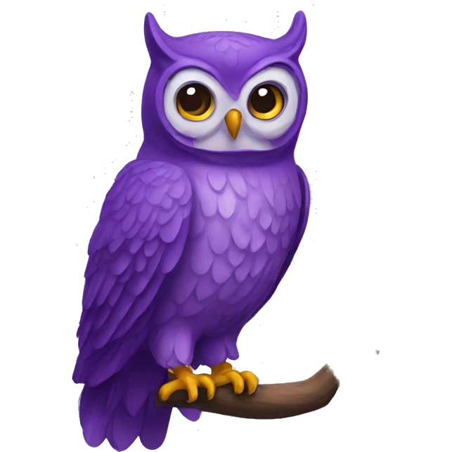 purple owl emoji