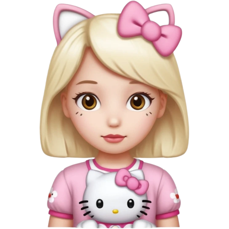 hello kitty girl emoji