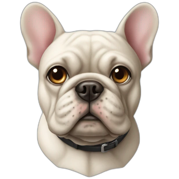 Un bouledogue emoji