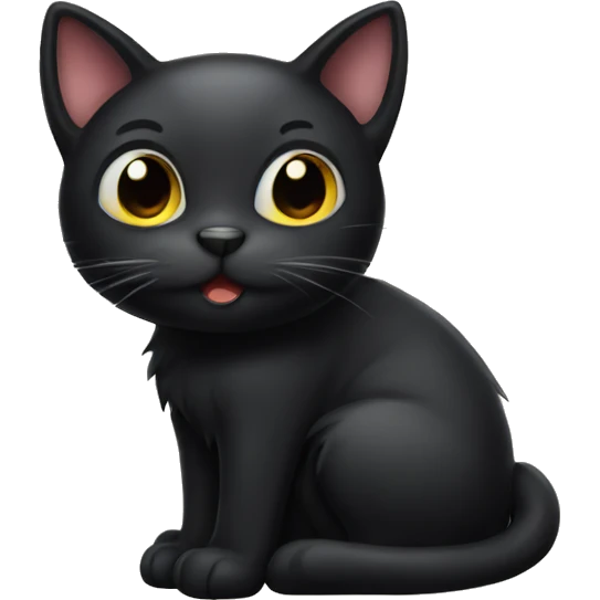 Black cat emoji