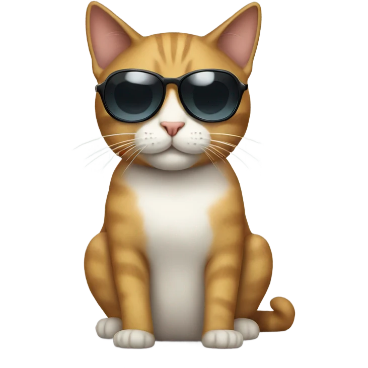 Cat with sunglasses emoji