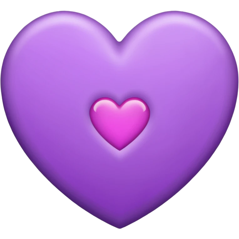 IOS's love letter emoji but with a purple heart instead of a red heart, closed emoji
