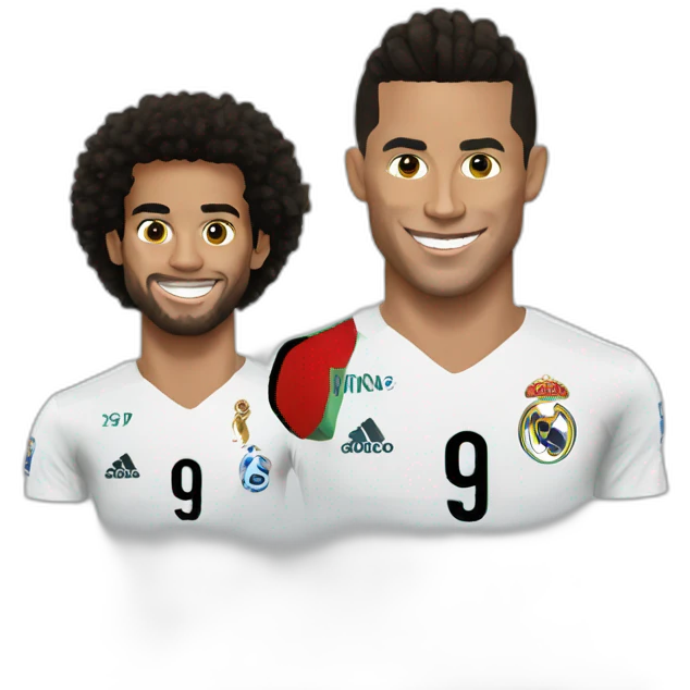 Cr7 and Marcelo emoji