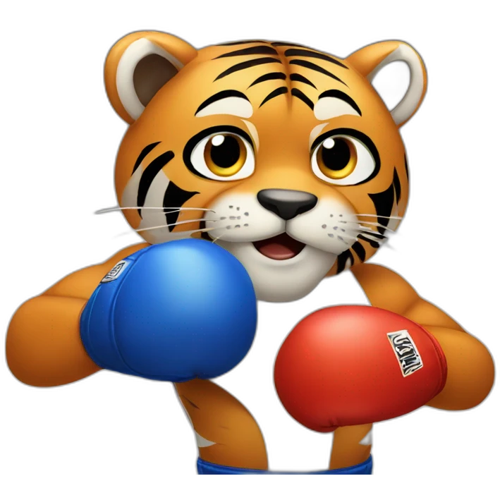 boxing Training  Tiger  emoji