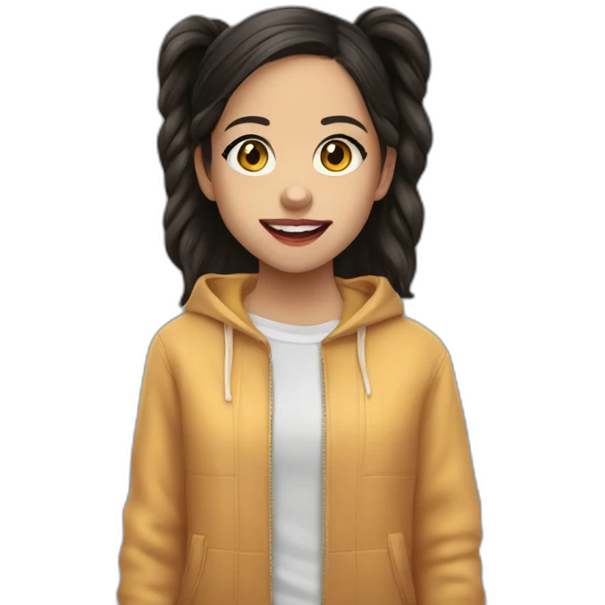 Jenna Ortega in scream emoji