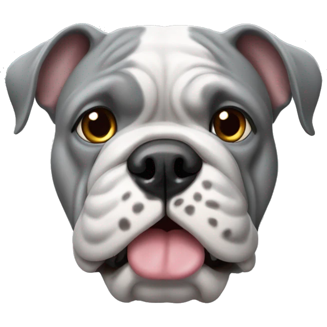 grey frech bulldog emoji