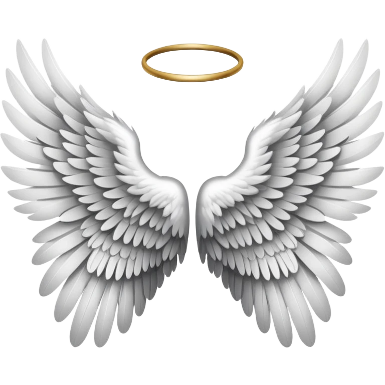 black and white angel wings  emoji