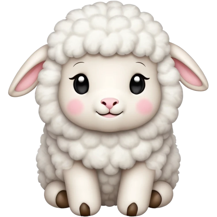 Little Lamb with many love emoji  emoji