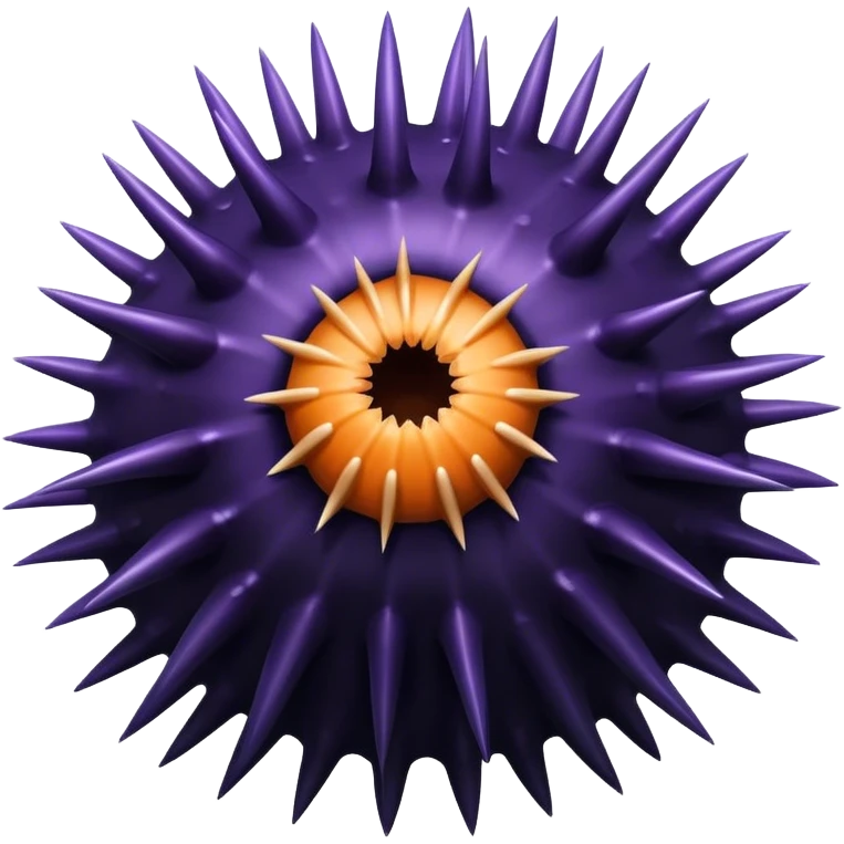Sea urchin emoji