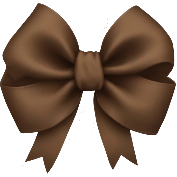 Brown bow  emoji
