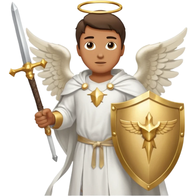 - 🛡️ Shield – symbolizing protection
- ⚔️ Sword – representing spiritual warfare
- 👼 Angel – the heavenly messenger
- ✨ Sparkles – highlighting his glory emoji