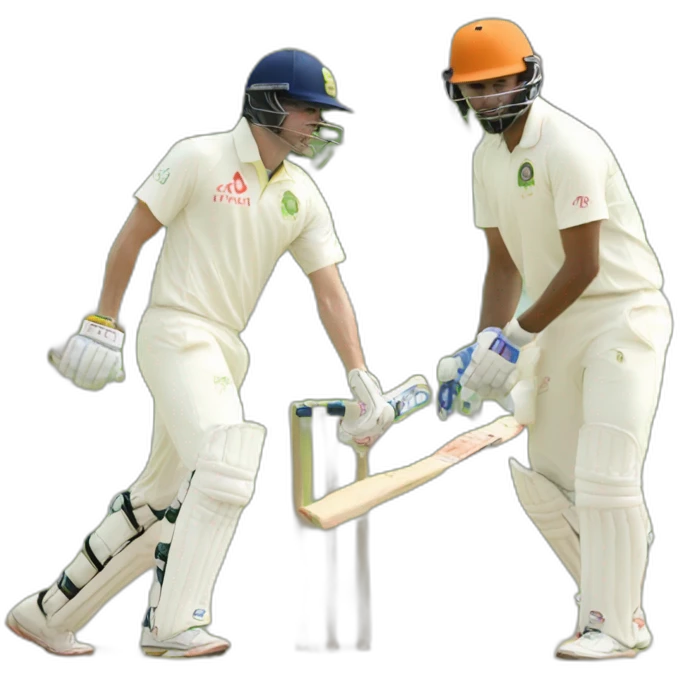 Cricket Game on! emoji