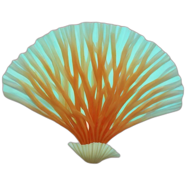 coral fan emoji